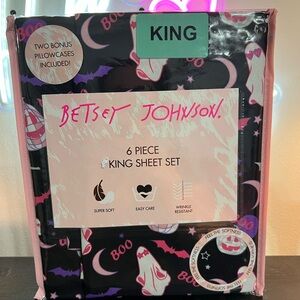 King Size Betsey Johnson Halloween Sheets